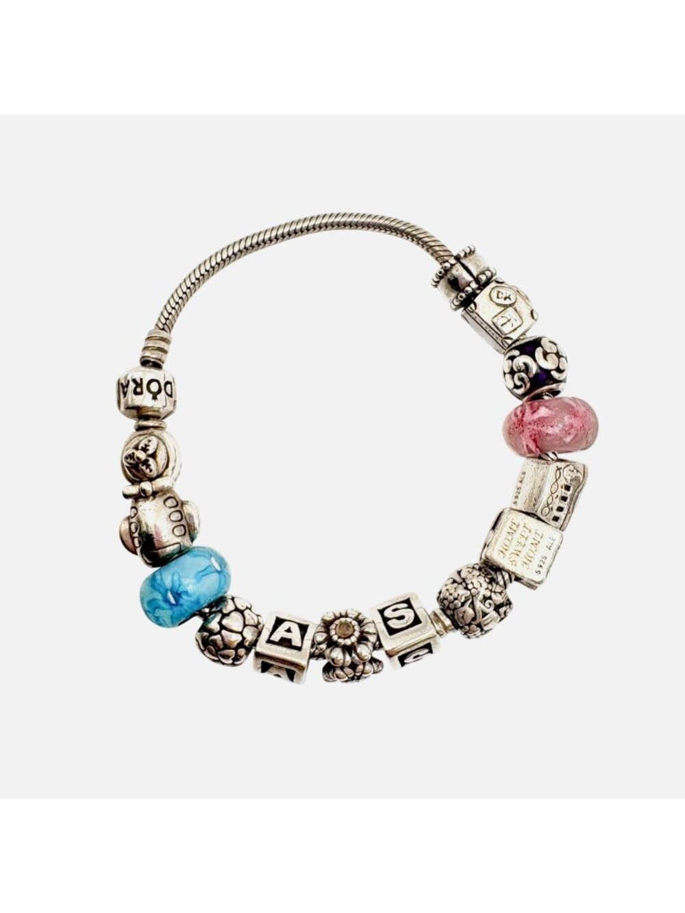 Pandora ALE 14 Pandora Sterling Silver 925 Charms Love Travel Nature Theme